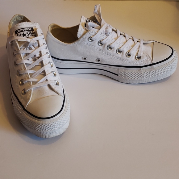 Converse Shoes - Converse White Platform Sneaker Size 7